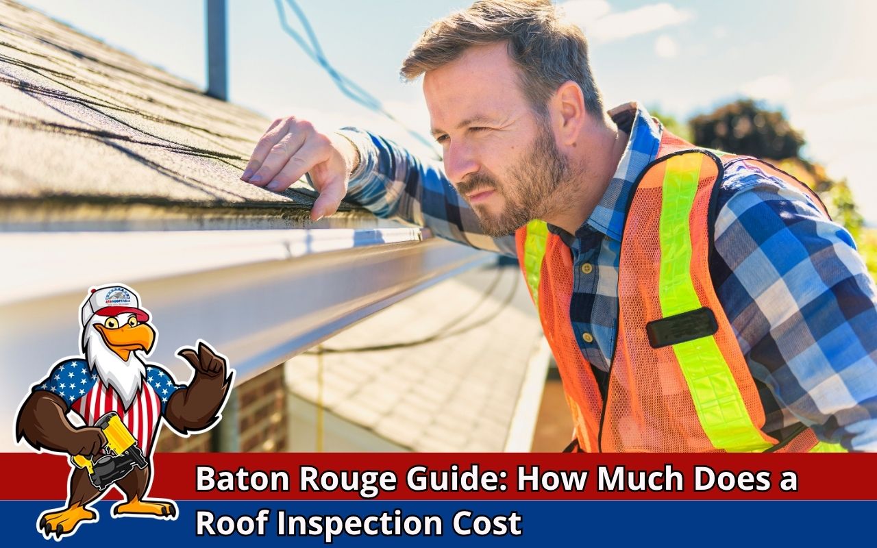 Roofing expert performing free inspection after a storm in Baton Rouge